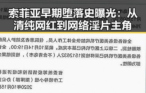 索菲亚早期堕落史曝光:从清纯网红到网络淫片主角