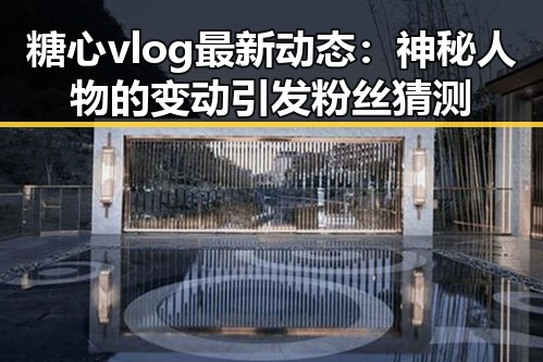 糖心vlog最新动态：神秘人物的变动引发粉丝猜测